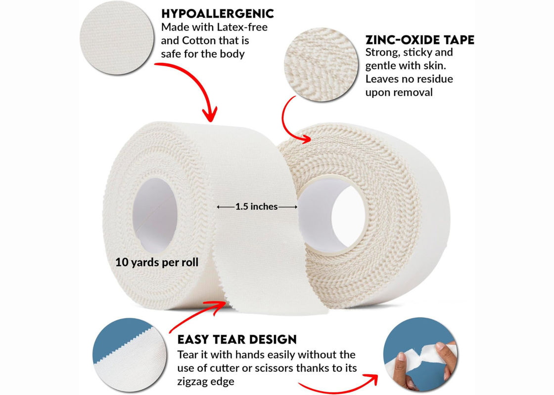 Rigid Zinc Oxide Tape Adhesive Athletic Tape