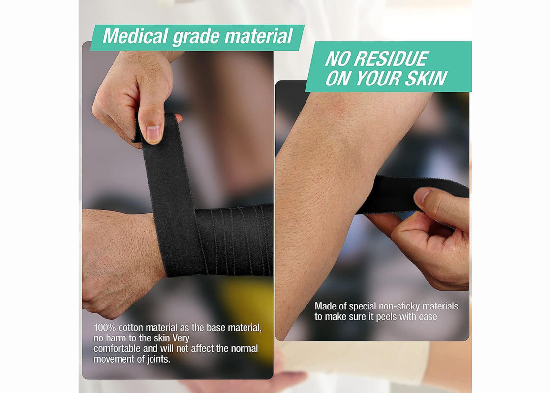 Boxing Climbing Basketball Tennis Elbow Knee Wrist Ankle Protection Printed Sports Tape Customized Logo
